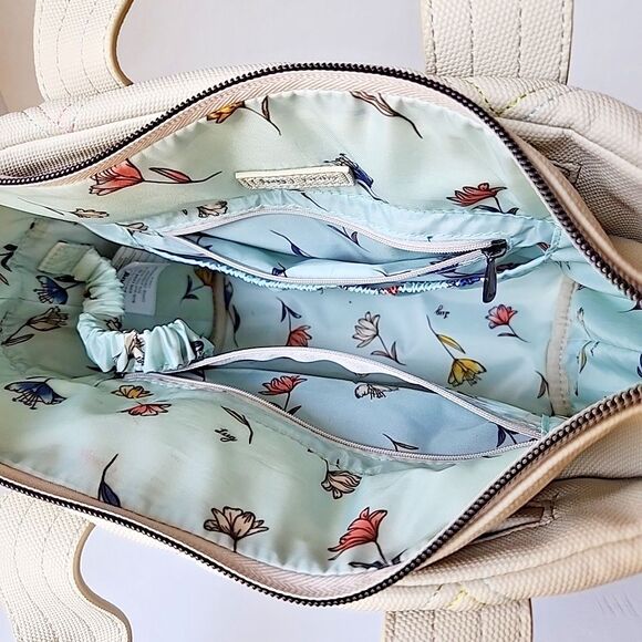 Lug Dory Matte Luxe Crossbody Pebble Ice Pop Vegan Leather Tote Handles Handbag - Picture 10 of 11